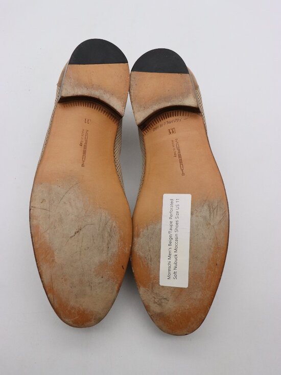 Moreschi Tassel Loafers Men\'s Size 11 Brown Tan Leather Dress Shoes Italy